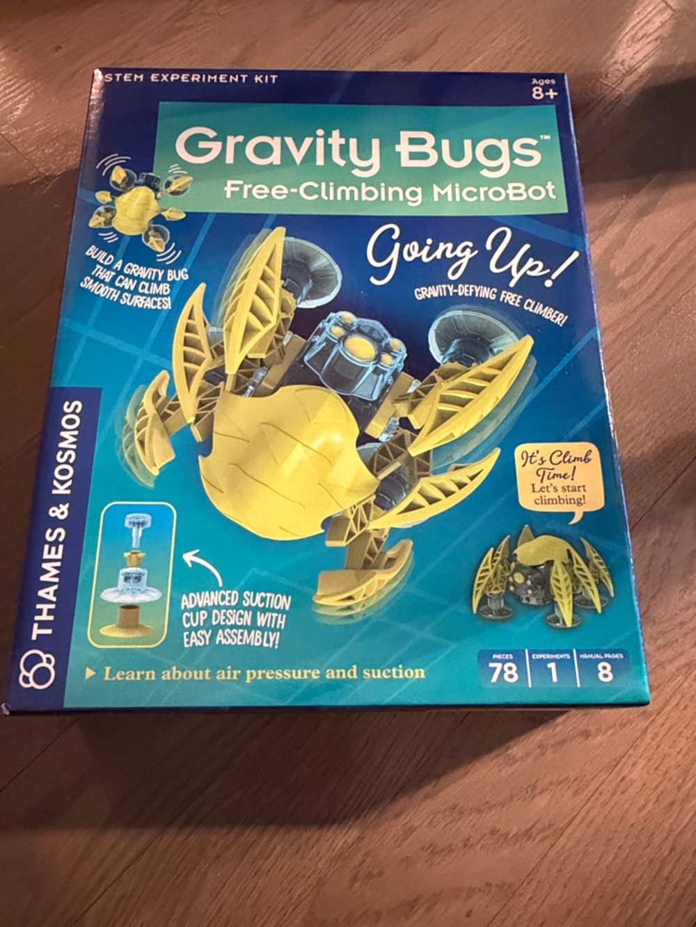Gravity Bugs Free-Climbing MicroBot Toy - Yellow
